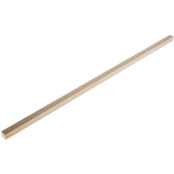 Rs Pro - Barre Carrée Laiton, l. 1/2pouce h. 1/2pouce, l 500mm ( Prix pour Lot de 2 )