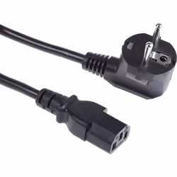Connecteur A = C13, IEC Connecteur B = CEE 7 / 4, Schuko Longueur = 2.5m Courant = 10 (BS 4491) A, 16 (CEI 60884-1 CEE7) A Co ...