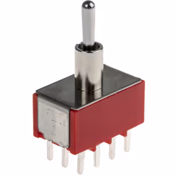 Configuration de contact = 4 RT Type de commutation = On-On-On Courant de contact = 5 A @ 250 V c.a. Type de montage = Circui ...