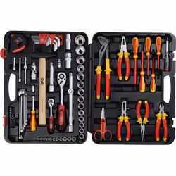 Description générale La mallette à outils pour électriciens RS PRO est un ensemble complet de 88 pièces conçu pour répondre a ...
