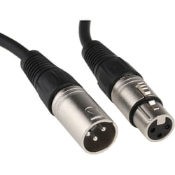 Rs Pro - Cordons xlr xlr femelle xlr mâle 10m Noir ( Prix pour 1 )