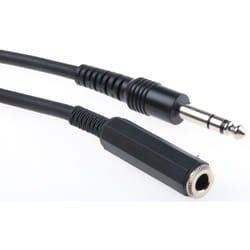 Cordon audio Fiche jack mâle 6,35 mm vers Fiche jack femelle 6,35 mm, Long. 3m ( Prix pour 1 )