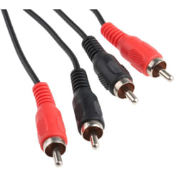 Rs Pro - Câble rca rca mâle x 2 rca mâle x 2, 2m Noir ( Prix pour 1 )