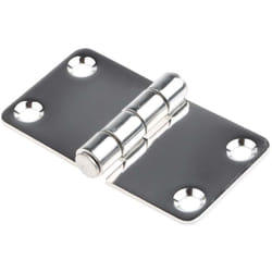 Charnière en inox, 68mm x 37mm x 2mm ( Prix pour Paquet de 2 )