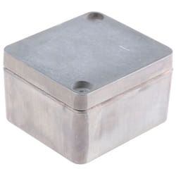 Rs Pro - Boîtier en Fonte d'aluminium, 50 x 45 x 30mm, Argent IP66 ( Prix pour 1 )