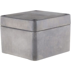 Rs Pro - Boîtier en Fonte d'aluminium, 75 x 80 x 57mm, Argent IP66 ( Prix pour 1 )