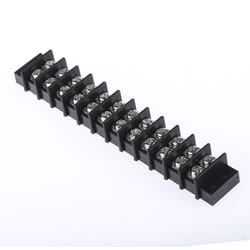 Rs Pro - Bornier de raccordement 12 pôles , 9.5mm, a visser, 4mm², 20A ( Prix pour 1 )