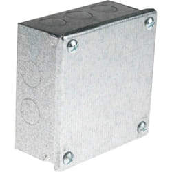 Rs Pro - Boîte de dérivation, Acier Galvanisé, 100mm x 100 mm, Profondeur 50mm ( Prix pour 1 )