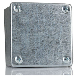 Rs Pro - Boîte de dérivation, Acier Galvanisé, 75mm x 75 mm, Profondeur 50mm ( Prix pour 1 )