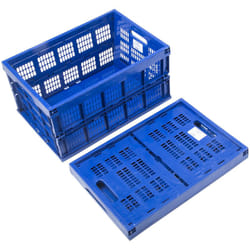 Rs Pro - Bac pliable Bleu Sans couvercle 45L, 535mm x 360mm x 280mm ( Prix pour 1 )