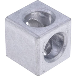 Rs Pro - Raccord en cube profilé 30 mm, l. 30mm, rainure 6mm en Aluminium moulé ( Prix pour 1 )