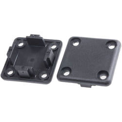 Rs Pro - Capuchon Noir, Profilé de 40 x 40 mm ( Prix pour Sachet de 10 )