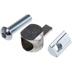 Rs Pro - Connecteur universel profilé 40 mm, rainure 8mm en Zinc moulé ( Prix pour 1 )
