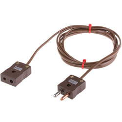 Rs Pro - Câble d'extension type t 2m, temp. max. +220°C, gaine pvc ( Prix pour 1 )