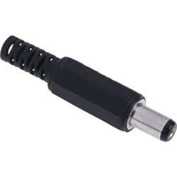 Rs Pro - Fiche d'alimentation cc, 1.0A, ø 2.5mm, Montage sur câble, 12,0 v, 44.0mm ( Prix pour Paquet de 10 )