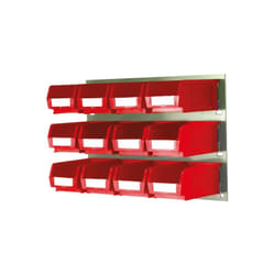Bac de rangement Rs Pro Rouge en pp, 75mm x 100mm x 165mm ( Prix pour 1 )