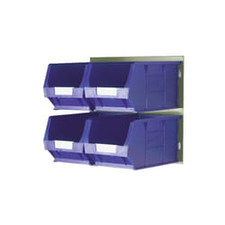 Rs Pro - Bac de rangement Bleu en pp, 132mm x 205mm x 350mm ( Prix pour 1 )