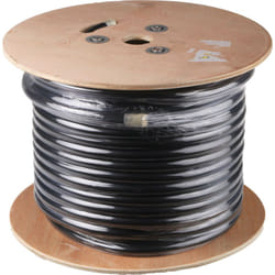 Câble d'alimentation Rs Pro 3G4 mm², gaine cpe Noir, Retardant à la flamme, 100m ( Prix pour Bobine de 100 Mètres )