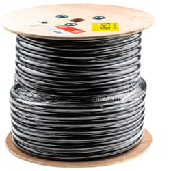Câble d'alimentation Rs Pro 3G4 mm², gaine cpe Noir, Retardant à la flamme, 50m ( Prix pour Bobine de 50 Mètres )