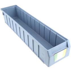 Rs Pro - Bac de rangement Bleu en pp, 500mm x 117mm x 90mm ( Prix pour Paquet de 10 )