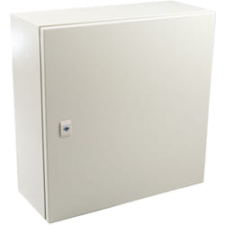 Rs Pro - Coffret mural en Acier ral 7032 dim. ext. 500 x 500 x 210mm, IP66 ( Prix pour 1 )