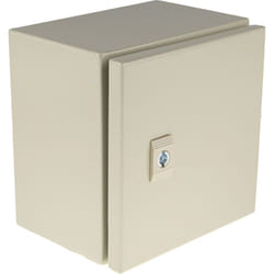Rs Pro - Coffret mural en Acier ral 7032 dim. ext. 200 x 200 x 150mm, IP66 ( Prix pour 1 )