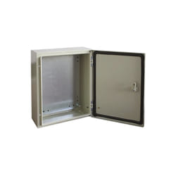 Rs Pro - Coffret mural en Acier ral 7032 dim. ext. 400 x 300 x 150mm, IP66 ( Prix pour 1 )