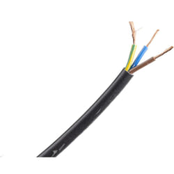 Câble d'alimentation Rs Pro 3G0,75 mm², gaine pvc Noir, 100m ( Prix pour Bobine de 100 Mètres )