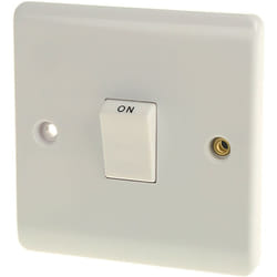 Rs Pro - Interrupteur d'éclairage Rocker IP20 Blanc ( Prix pour 1 )