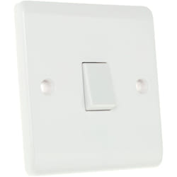 Rs Pro - Interrupteur d'éclairage Rocker IP20 Blanc ( Prix pour 1 )