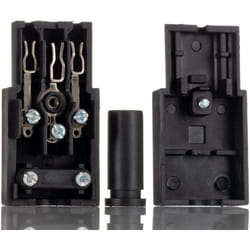 Rs Pro - Connecteur iec Femelle C13 Montage sur câble, 10A, fusibles ( Prix pour 1 )