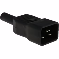 Type de connecteur IEC = C20 Type de montage = Montage sur câble Genre = Mâle Courant = 16A Orientation du corps = Droit Type ...