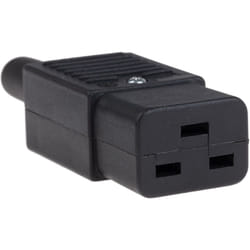 Rs Pro - Connecteur iec Femelle C19 Montage sur câble, 16A, fusibles ( Prix pour 1 )