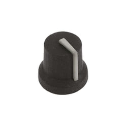 Bouton de potentiomètre RS PRO, Axe de 6mm, Diamètre de 16.8mm, Enfichable