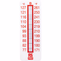 Sensibilité minimale de température = 77°C Sensibilité maximum de la température = 127°C Nombre de niveaux de températures = ...