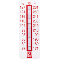 Rs Pro - tiquette thermosensible 77°C à 127°C 10 niveaux ( Prix pour Paquet de 10 )