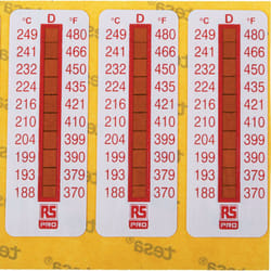 Étiquette thermosensible RS PRO 188°C à 249°C 10 niveaux ( Prix pour Paquet de 10 )