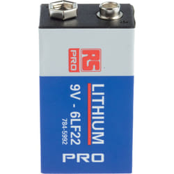 Rs Pro - Pile 9V Lithium Manganèse Dioxyde, 1.2Ah PP3 ( Prix pour 1 )