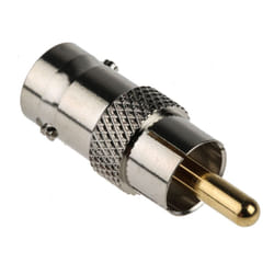 Connecteur rf Rs Pro rca Mâle vers bnc Femelle, Droit, , 75O, 250MHz ( Prix pour 1 )