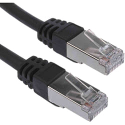 Câble cat 6 Avec connecteur / , FTP, gaine LSZH Noir, 30m ( Prix pour 1 )