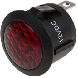 Voyant Rouge RS PRO, dia. 20.6mm, 12V c.c. ( Prix pour 1 )