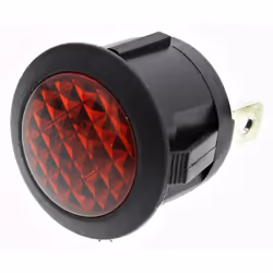 Tension nominale = 220V c.a. Couleur du flux lumineux = Rouge Taille de l'orifice de fixation = 20.8mm Type de lampe = LED Ty ...