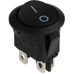Rs Pro - Interrupteur à bascule Noir bipolaire On-None-Off ( Prix pour 1 )