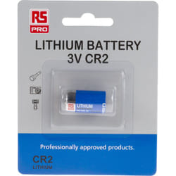 Pile CR2, 3V, RS PRO, Lithium Manganèse Dioxyde, 1Ah ( Prix pour 1 )
