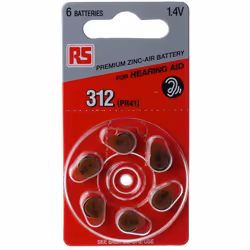 Taille = PR41 Chimie = Zinc-air Tension nominale = 1.4V Capacité = 175mAh Type de terminaison = Standard Diamètre = 7.9mm Dim ...