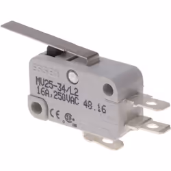 Type d'actionneur = Levier long droit Type de terminaison = Connexion rapide Courant de contact = 16 A @ 250 V c.a. Configura ...