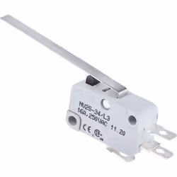 Type d'actionneur = Levier long droit Type de terminaison = Connexion rapide Courant de contact = 16 A @ 250 V c.a. Configura ...