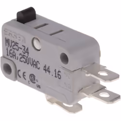 Type d'actionneur = Poussoir Type de terminaison = Connexion rapide Courant de contact = 16 A @ 250 V c.a. Configuration de c ...