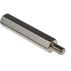 Entretoise filetée Rs Pro longueur 50mm, Mâle / Femelle, M6 x M6 ( Prix pour Sachet de 50 )