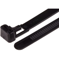 Serre-câble Rs Pro Noir en Nylon 66, 150mm x 7,6 mm ( Prix pour Sachet de 100 )